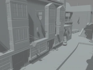 Diagon Alley Harry Potter 3D Model