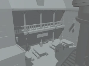 Diagon Alley Harry Potter 3D Model