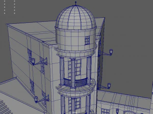 Diagon Alley Harry Potter 3D Model
