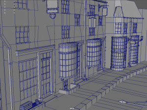 Diagon Alley Harry Potter 3D-Modell