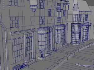 Diagon Alley Harry Potter 3D Model