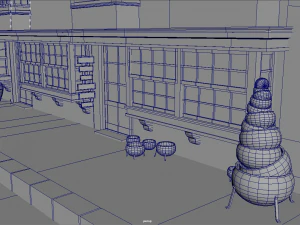 Diagon Alley Harry Potter 3D Model