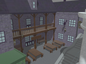 Diagon Alley Harry Potter Textured 3D Model