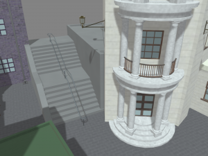 Diagon Alley Harry Potter Textured 3D Model