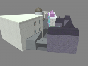 Diagon Alley Harry Potter Textured 3D Model