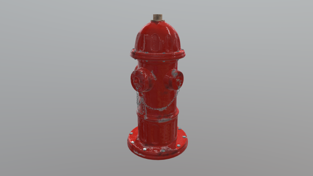 Fire Hydrant 3D 모델 .c4d .max .obj .3ds .fbx .stl .blend 