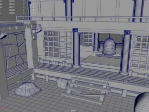 Japanese Temple Hanamura 3D Model