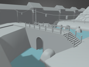Japanese Temple Scene 3D 모델