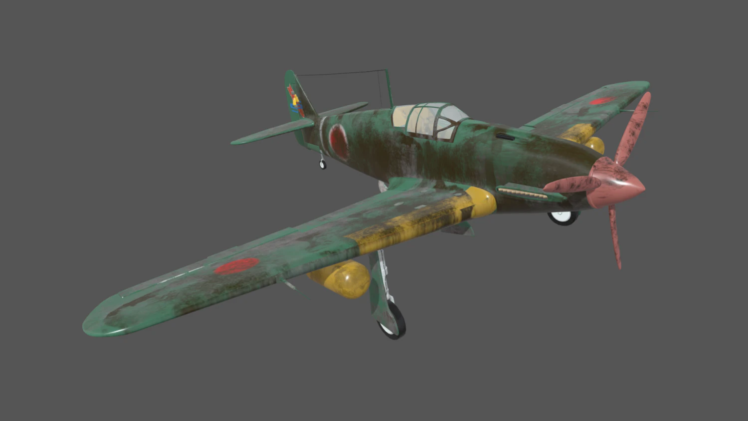 Light Aircraft 3D Model .c4d .max .obj .3ds .fbx .stl .blend 