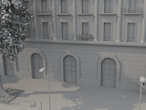 Paris Town Metro Station Model 3D