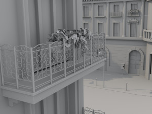 Paris Town Metro Station Model 3D
