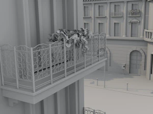 Paris Town Metro Station 3D Model