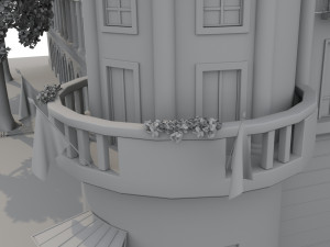 Paris Town Metro Station Model 3D