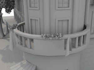 Paris Town Metro Station 3D Model