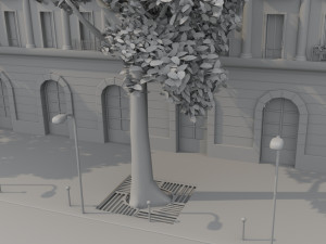 Paris Town Metro Station Model 3D