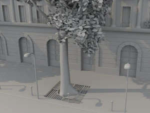 Paris Town Metro Station 3D Model