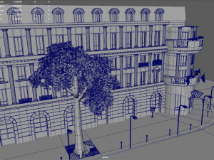 Paris Town Metro Station Model 3D