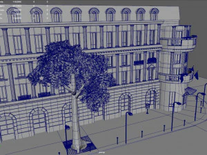 Paris Town Metro Station 3D Model