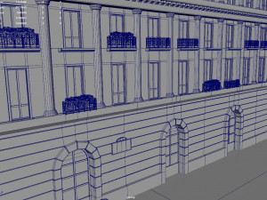 Paris Town Metro Station Model 3D