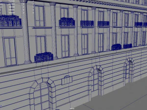 Paris Town Metro Station 3D Model
