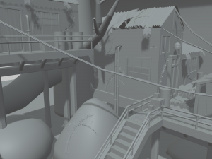 Port Cartoon 3D Модель