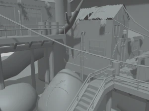 Port Cartoon 3D Model