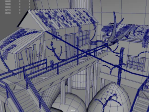 Port Cartoon 3D Model
