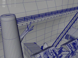 Port Cartoon 3D Model