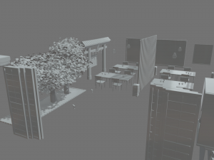 Asian Restaurant 3D Модель