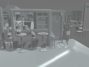 Asian Restaurant 3D Модель