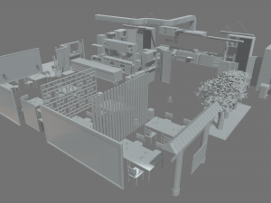 Asian Restaurant 3D Модель