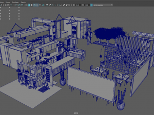 Asian Restaurant 3D Модель