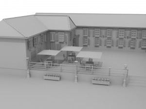 Village Town Modèle 3D