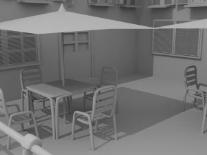 Village Town 3D Model