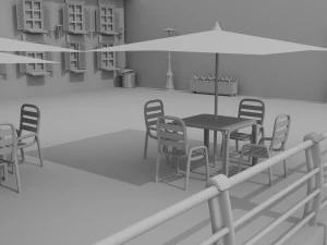 Village Town 3D Model