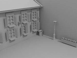 Village Town 3D Модель