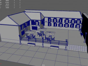 Village Town 3D Model