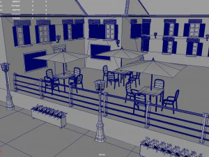 Village Town 3D Model