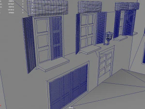 Village Town 3D Model