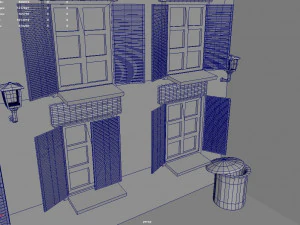 Village Town 3D Model