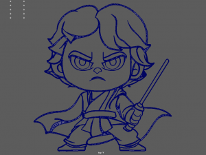 Anakin Skywalker Wall Silhouette 01 Modelo de Impressão 3D