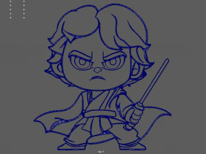 Anakin Skywalker Wall Silhouette 01 3D Print Model