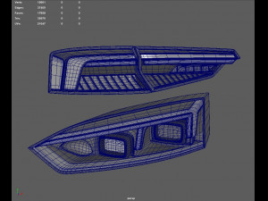 Headlights Rearlights Audi RS5 Model 3D