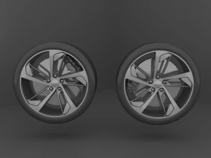 Wheels Audi RS5 3D Model
