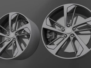 Wheels Audi RS5 3D Model