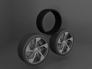 Wheels Audi RS5 3D Model