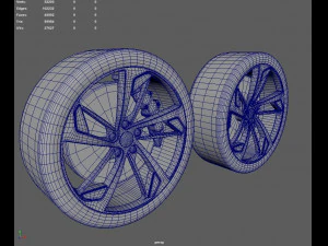 Wheels Audi RS5 3D Model