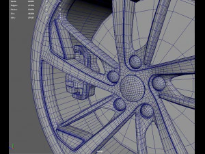 Wheels Audi RS5 3D Model