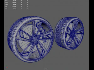 Wheels Audi RS5 3D Model