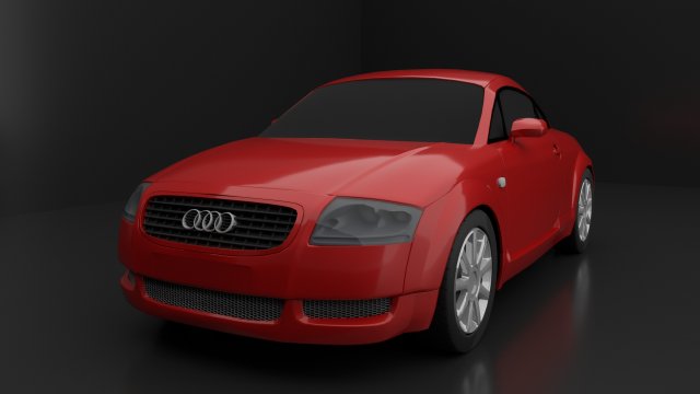 Audi TT Model 3D .c4d .max .obj .3ds .fbx .stl .blend 